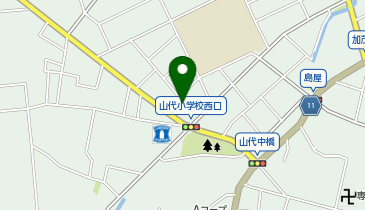 宅配ロッカーPUDO ウエルシア 加賀山代温泉店の地図画像