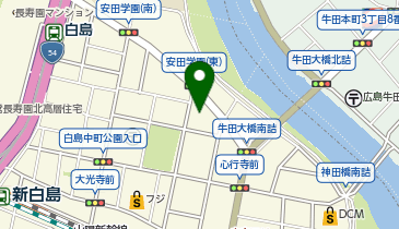 宅配ロッカーPUDO ヤマト運輸 広島白島センターの地図画像