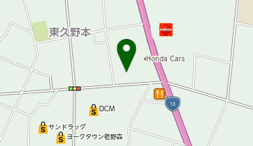 宅配ロッカーPUDO ヤマト運輸 天童センターの地図画像