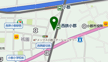 宅配ロッカーPUDO 西日本鉄道 西鉄小郡駅の地図画像