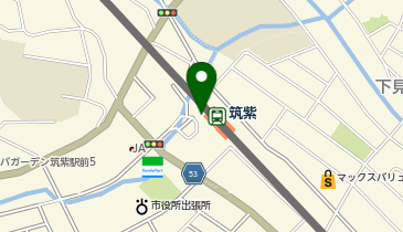 宅配ロッカーPUDO 西日本鉄道 筑紫駅の地図画像