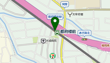 宅配ロッカーPUDO 西日本鉄道 都府楼前駅の地図画像