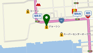 宅配ロッカーPUDO ジョーシン 海南店の地図画像