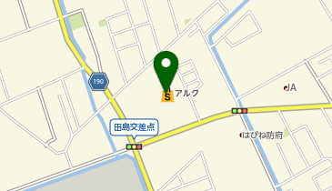 宅配ロッカーPUDO 丸久 アルク中関店の地図画像