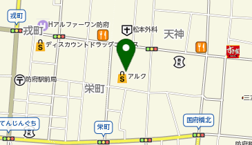 宅配ロッカーPUDO 丸久 アルク防府店の地図画像