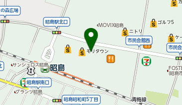 宅配ロッカーPUDO モリタウンの地図画像