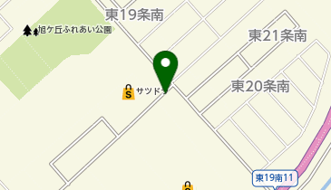 宅配ロッカーPUDO サツドラ 中標津東店の地図画像