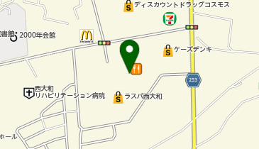 宅配ロッカーPUDO MEGA ドン・キホーテUNY 西大和店の地図画像