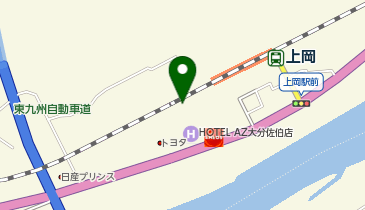 宅配ロッカーPUDO ヤマト運輸 佐伯上岡営業所の地図画像