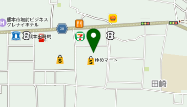 宅配ロッカーPUDO イズミ ゆめマート田崎の地図画像