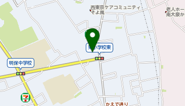 宅配ロッカーPUDO ヨークフーズ 保谷店の地図画像