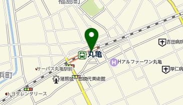 宅配ロッカーPUDO エースワン JR丸亀店の地図画像