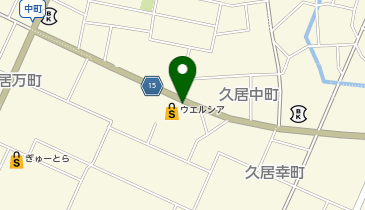 宅配ロッカーPUDO ウエルシア 津久居中町店の地図画像