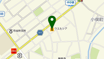 宅配ロッカーPUDO ウエルシア 伊勢小俣店の地図画像
