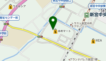 宅配ロッカーPUDO イズミ ゆめマート新宮の地図画像