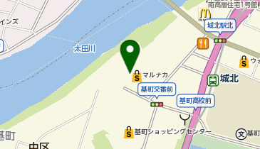 宅配ロッカーPUDO マルナカ 白島店の地図画像
