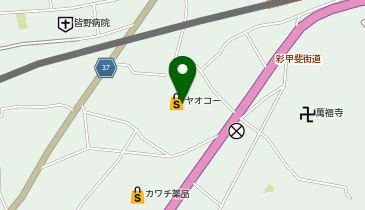 宅配ロッカーPUDO ヤオコー 皆野店の地図画像