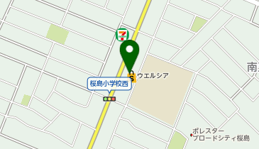 宅配ロッカーPUDO ウエルシア 鈴鹿桜島店の地図画像