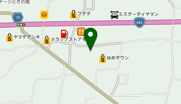宅配ロッカーPUDO イズミ ゆめタウン八女の地図画像