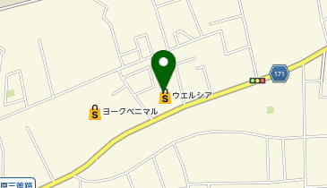 宅配ロッカーPUDO ウエルシア 水戸新原店の地図画像