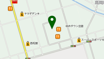 宅配ロッカーPUDO イズミ ゆめタウン出雲の地図画像
