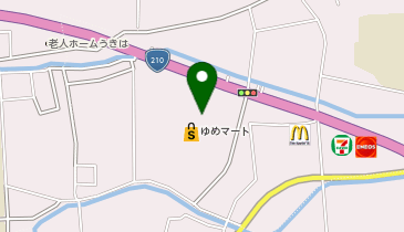 宅配ロッカーPUDO イズミ ゆめマートうきはの地図画像