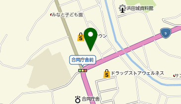 宅配ロッカーPUDO イズミ ゆめタウン浜田の地図画像