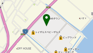 宅配ロッカーPUDO イズミ ゆめタウン長府の地図画像