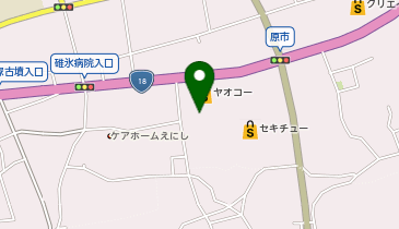 宅配ロッカーPUDO ヤオコー 安中店の地図画像