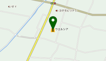 宅配ロッカーPUDO ウエルシア 黒部荻生北店の地図画像