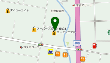 宅配ロッカーPUDO ヨークベニマル 南福島店の地図画像