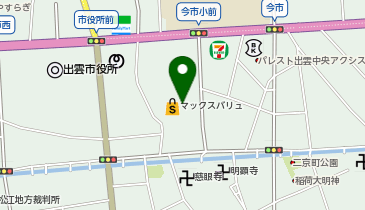 宅配ロッカーPUDO マックスバリュ 今市店の地図画像