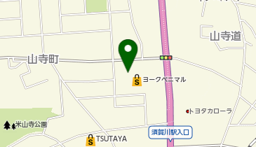 宅配ロッカーPUDO ヨークベニマル 須賀川西店の地図画像