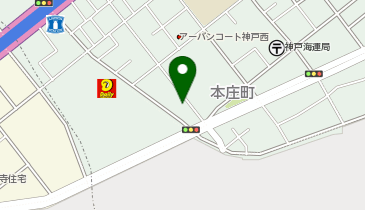 宅配ロッカーPUDO ヤマト運輸 神戸長楽町営業所の地図画像