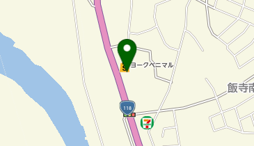 宅配ロッカーPUDO ヨークベニマル 飯寺店の地図画像