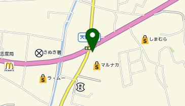宅配ロッカーPUDO マルナカ 志度店の地図画像