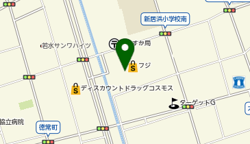 宅配ロッカーPUDO フジ フジ新居浜店の地図画像