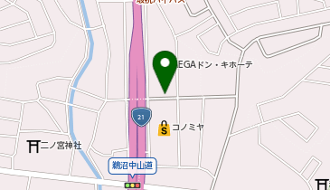 宅配ロッカーPUDO MEGAドン・キホーテ 鵜沼店の地図画像