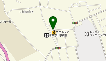 宅配ロッカーPUDO ウエルシア 水戸城東店の地図画像