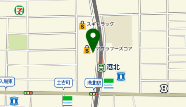 宅配ロッカーPUDO ピアゴ ラ フーズコア正保店の地図画像