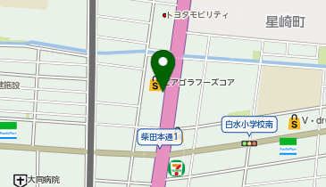宅配ロッカーPUDO ピアゴ ラ フーズコア柴田店の地図画像