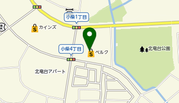 宅配ロッカーPUDO ベルク 龍ケ崎店の地図画像