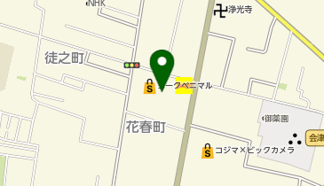 宅配ロッカーPUDO ヨークベニマル 花春店の地図画像