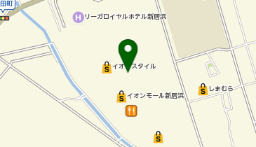 宅配ロッカーPUDO イオンモール新居浜の地図画像