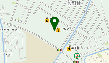 宅配ロッカーPUDO いわて生協 ベルフ牧野林の地図画像