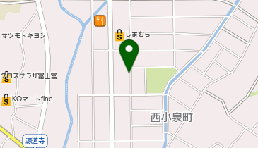 宅配ロッカーPUDO ヤマト運輸 富士宮東営業所の地図画像