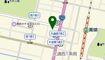 宅配ロッカーPUDO サツドラ 美唄店の地図画像