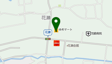 宅配ロッカーPUDO ゆめマート 花瀬の地図画像
