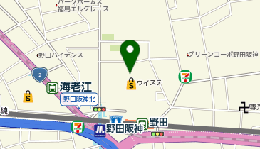 宅配ロッカーPUDO イオンスタイル野田阪神(Qst)の地図画像