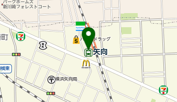 宅配ロッカーPUDO JR東日本 矢向駅 券売機付近(M-1)の地図画像